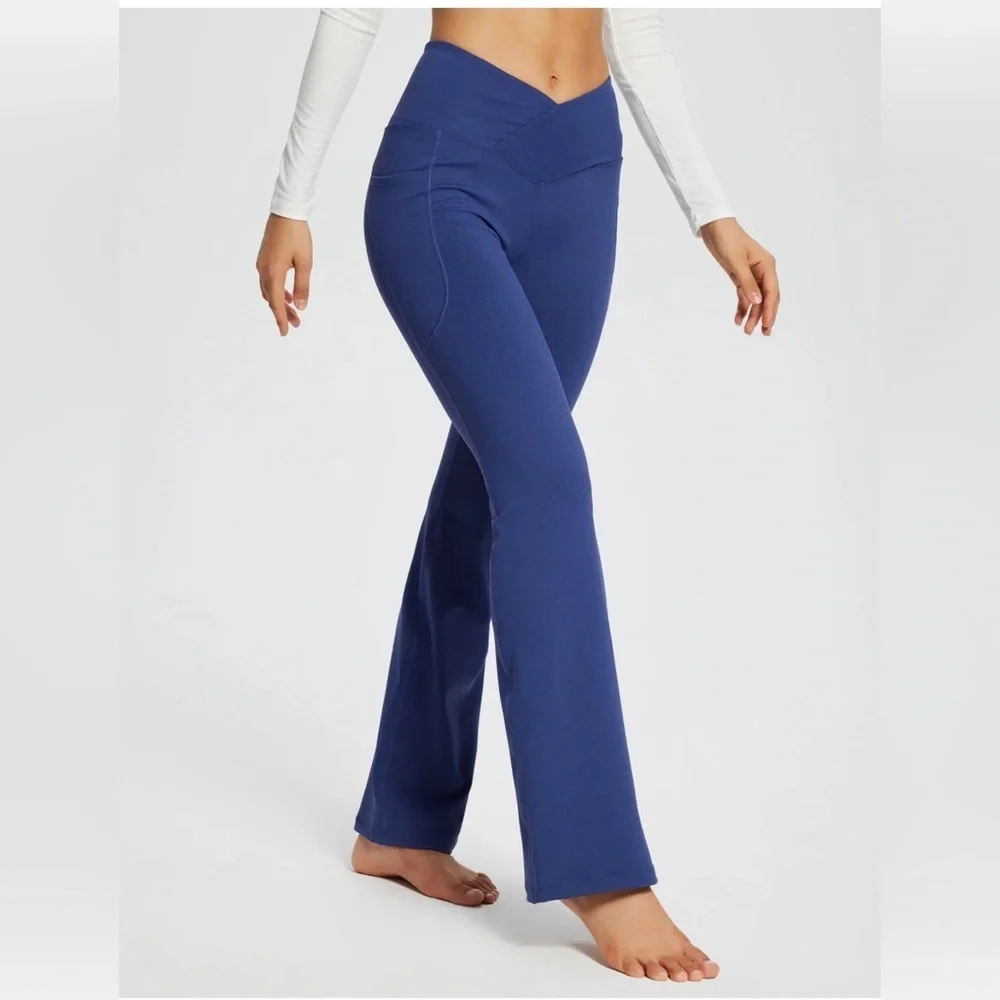 Baleaf Women’s NWT High Waisted Flare Yoga Pants Size S - Picture 3 of 10